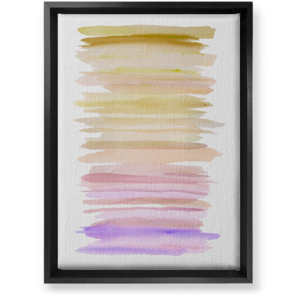 Watercolor Ocean Seashore Wall Art, Black, Single piece, Canvas, 10x14, Purple