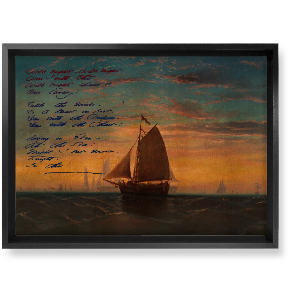 Wild Nights - Multi Wall Art, Black, Single piece, Canvas, 10x14, Black