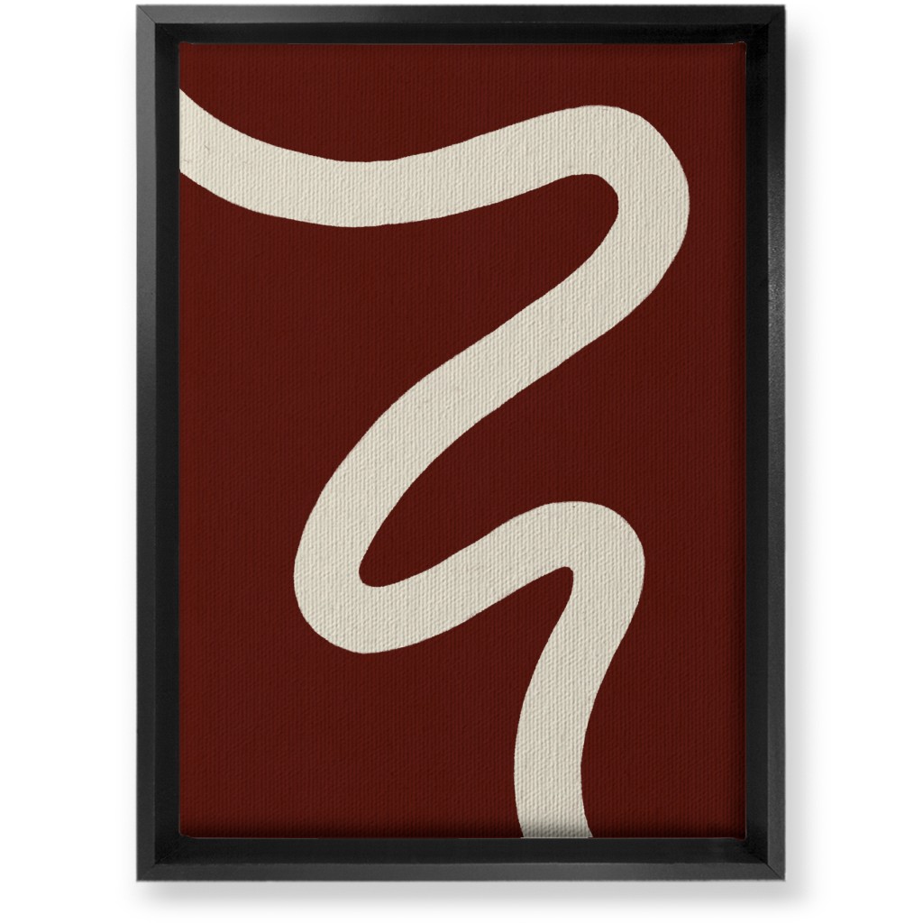 Tangled Brush Strokes Iv Wall Art, Black, Single piece, Canvas, 10x14, Red