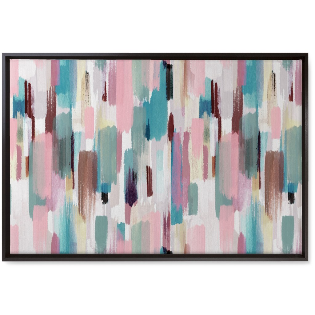 Color Memories - Multi Pastel Wall Art, Black, Single piece, Canvas, 20x30, Multicolor