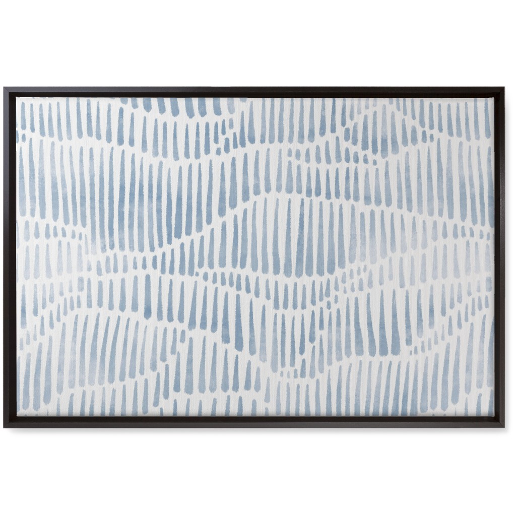 Appalachia - Blue Wall Art, Black, Single piece, Canvas, 20x30, Blue, True Blue