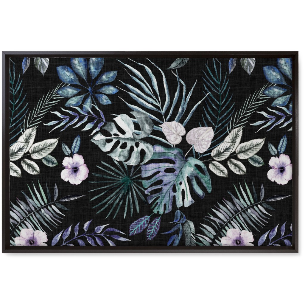 Phantasmagorial Jungle Wall Art, Black, Single piece, Canvas, 20x30, Black, Black
