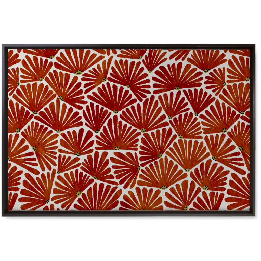 Solie Wall Art, Black, Single piece, Canvas, 20x30, Red, Cinnamon
