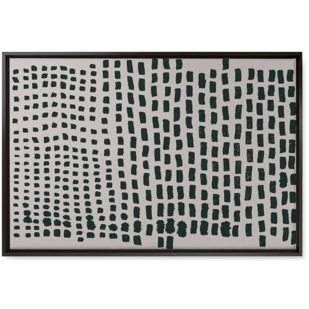 Painted Vertical Stripes - Neutral Wall Art, Black, Single piece, Canvas, 20x30, Beige, Pearl