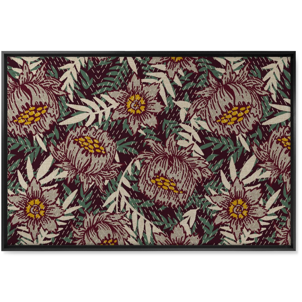 Stella Poppy - Multi Wall Art, Black, Single piece, Canvas, 24x36, Multicolor