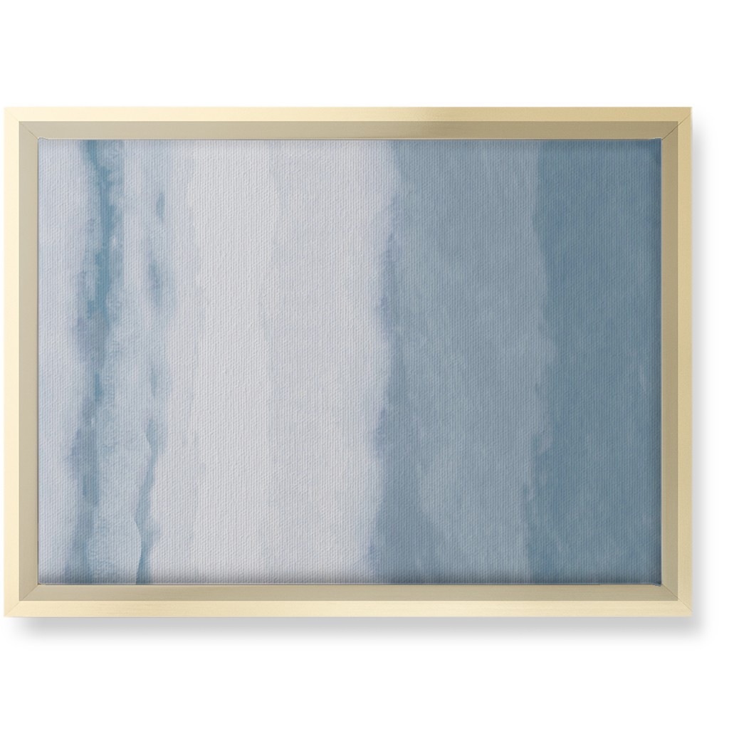 Tranquil Tides - Blue Wall Art, Gold, Single piece, Canvas, 10x14, Blue, True Blue