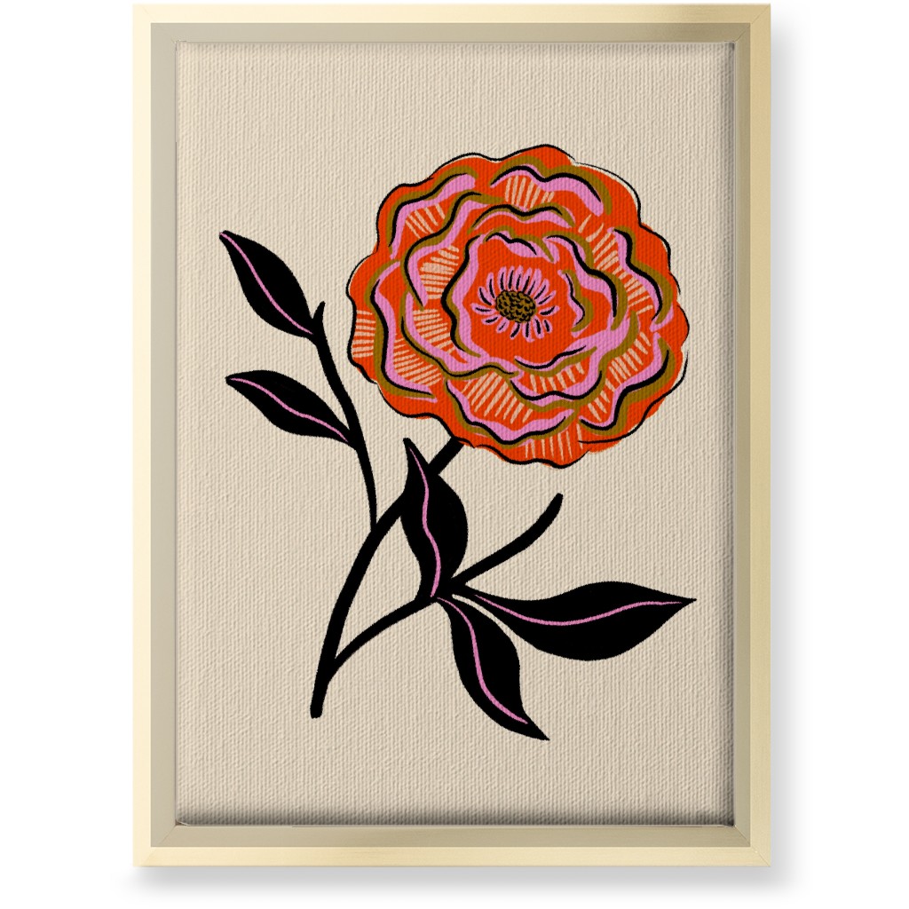 Vintage Botanical - Multi Wall Art, Gold, Single piece, Canvas, 10x14, Multicolor