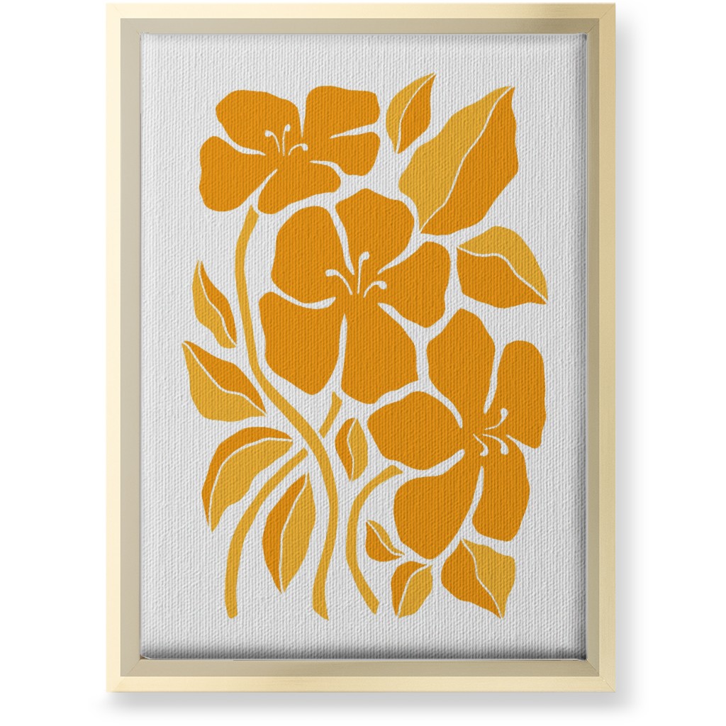 Yellow Floral Wall Art