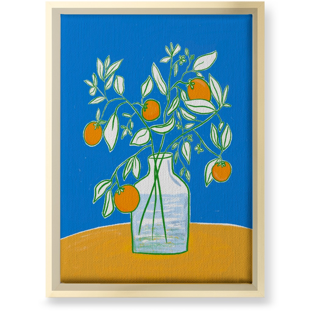Fresh Squeezed - Multi Wall Art, Gold, Single piece, Canvas, 10x14, Blue, True Blue
