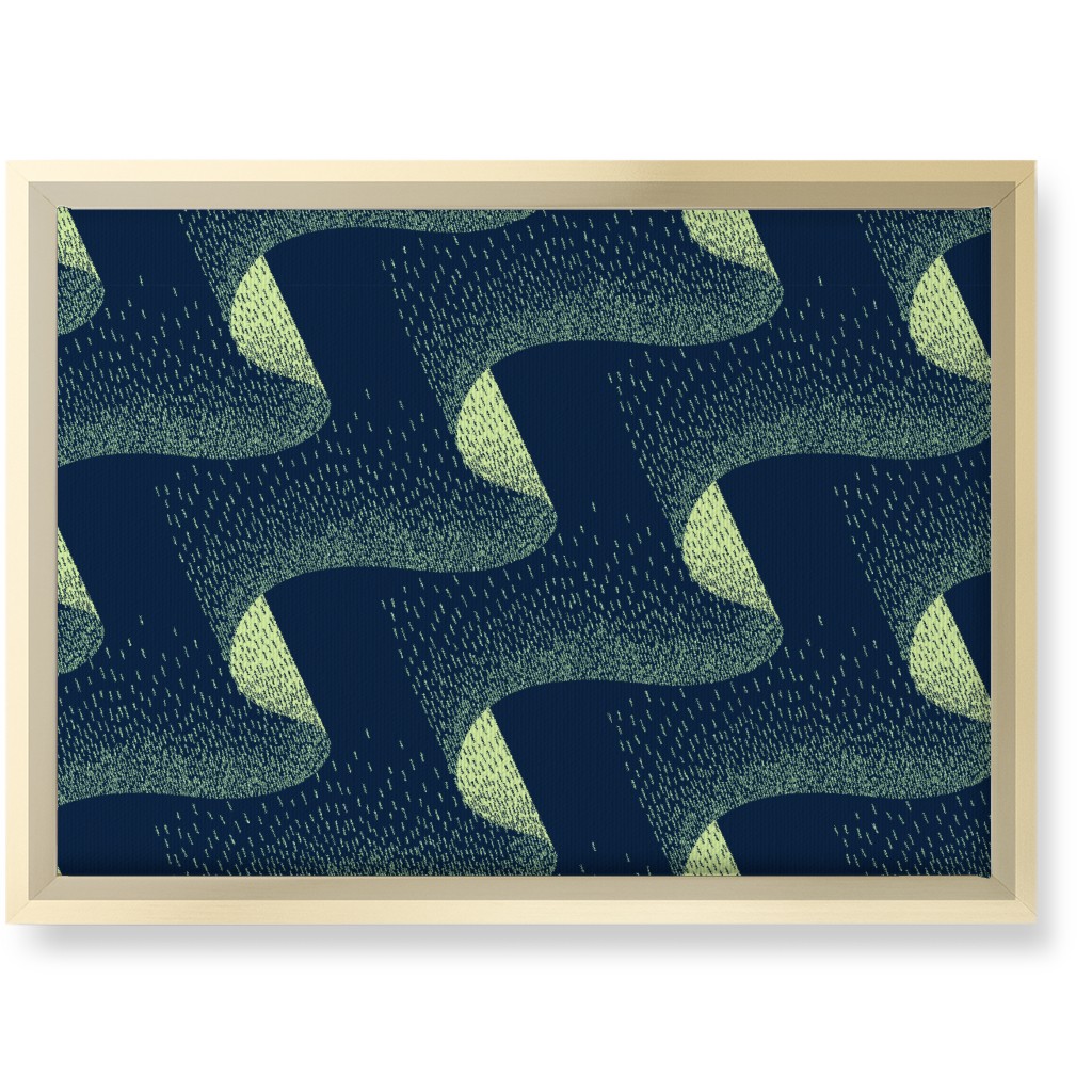 Aurora Wall Art, Gold, Single piece, Canvas, 10x14, Blue, True Blue