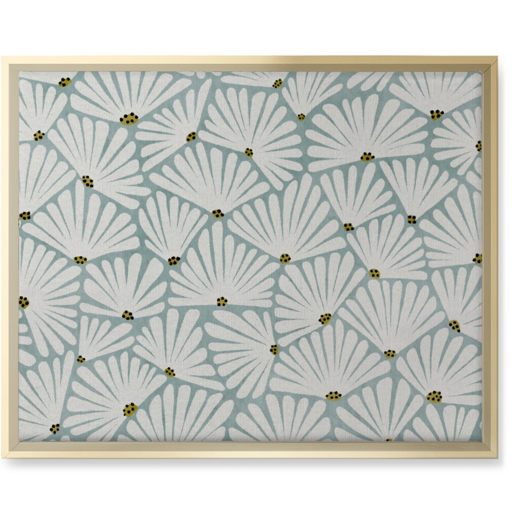 Solie Wall Art, Gold, Single piece, Canvas, 16x20, Blue, Smoke