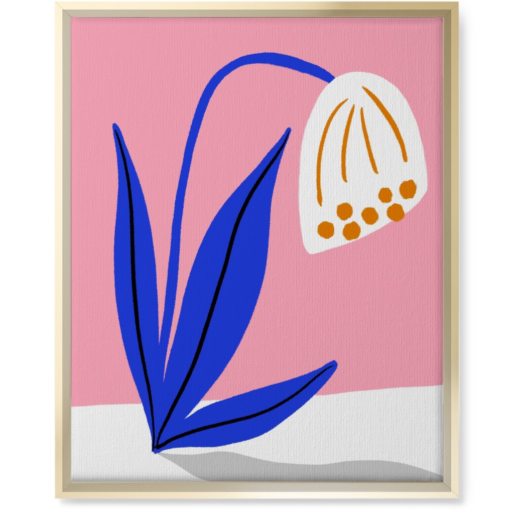 Derp Flower - Multi Wall Art, Gold, Single piece, Canvas, 16x20, Multicolor