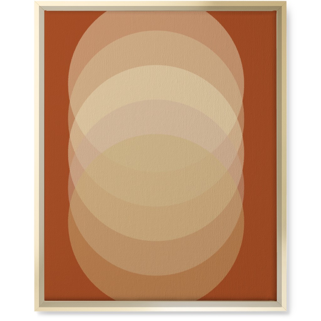 Abstract Sunrise - Orange Wall Art, Gold, Single piece, Canvas, 16x20, Orange, Orange