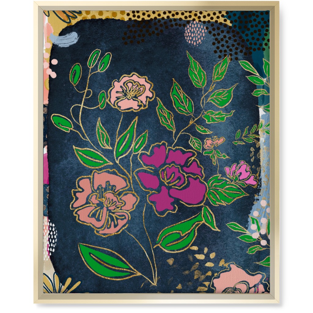 Spring Memories - Multi Wall Art, Gold, Single piece, Canvas, 16x20, Multicolor