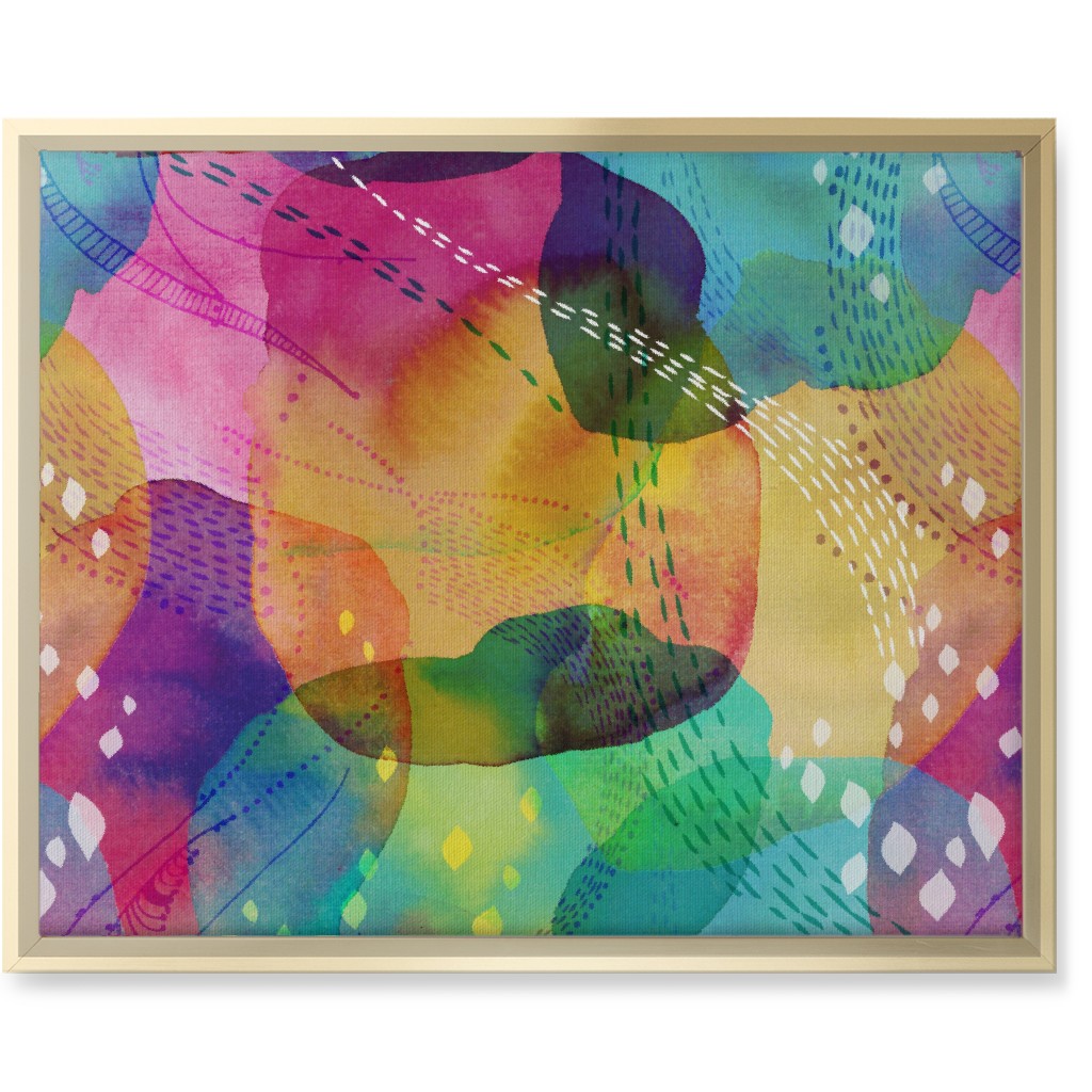 Daydreaming Wall Art, Gold, Single piece, Canvas, 16x20, Multicolor