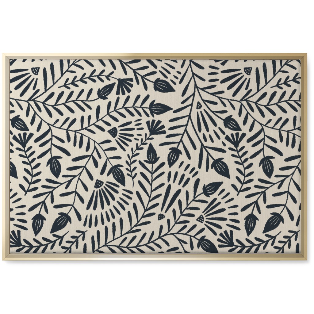 Ramona - Neutral Wall Art, Gold, Single piece, Canvas, 20x30, Beige
