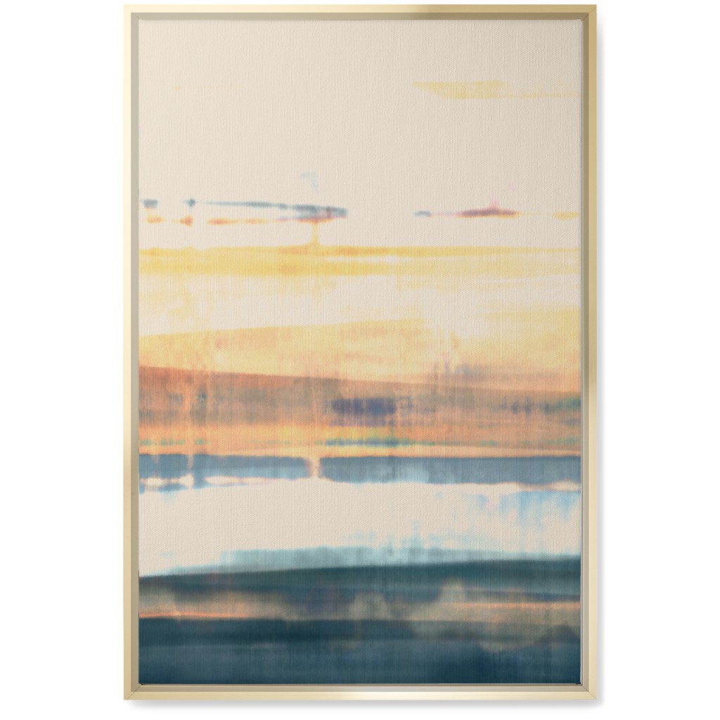 Industrial Landscape - Multi Wall Art, Gold, Single piece, Canvas, 20x30, Multicolor