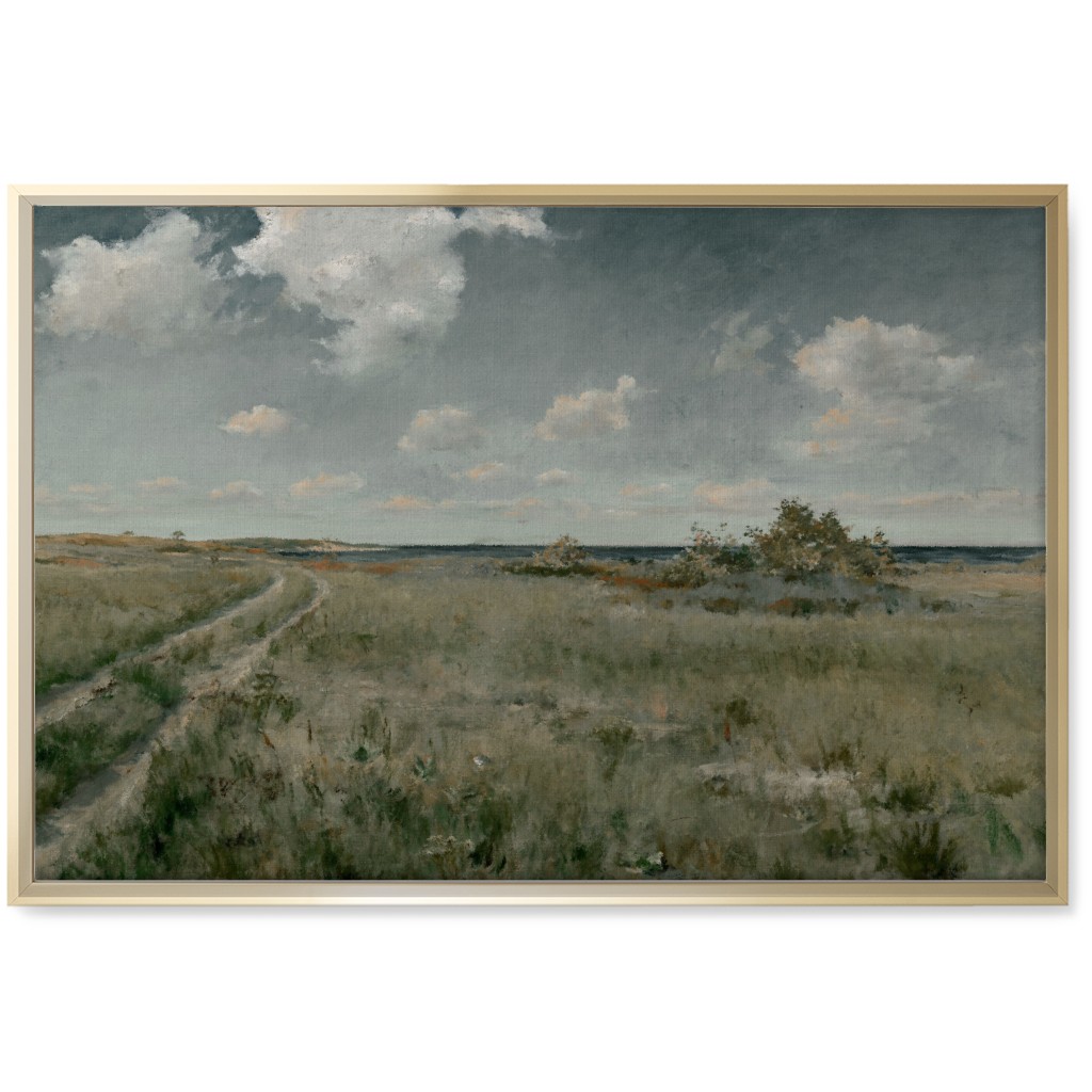 Coastal Plains Wall Art, Gold, Single piece, Canvas, 20x30, Green