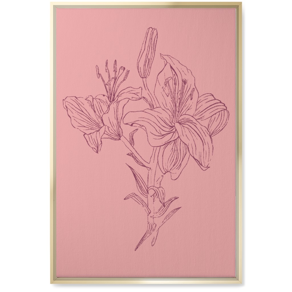Pink And Gold Canvas Wall Art Shutterfly