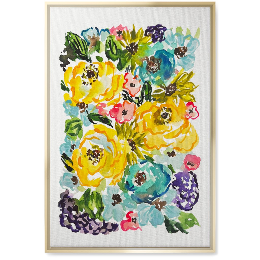 Carmel - Multi Wall Art, Gold, Single piece, Canvas, 20x30, Multicolor