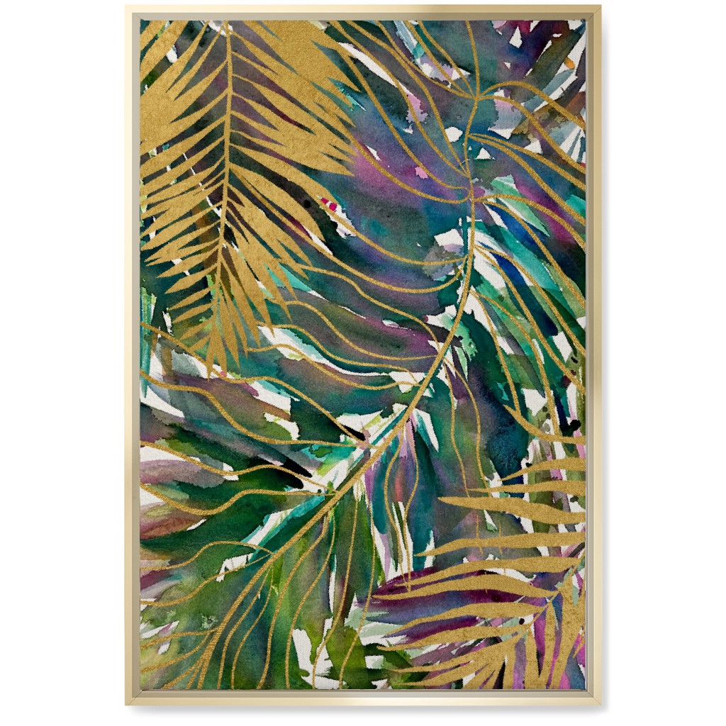 Key Biscayne Wall Art, Gold, Single piece, Canvas, 20x30, Multicolor, Gunmetal