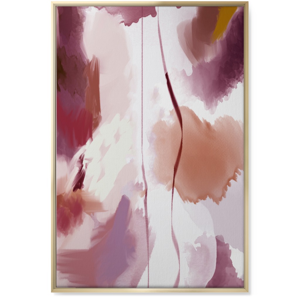 Canyon Light - Pink Wall Art, Gold, Single piece, Canvas, 24x36, Pink, Bright Pink