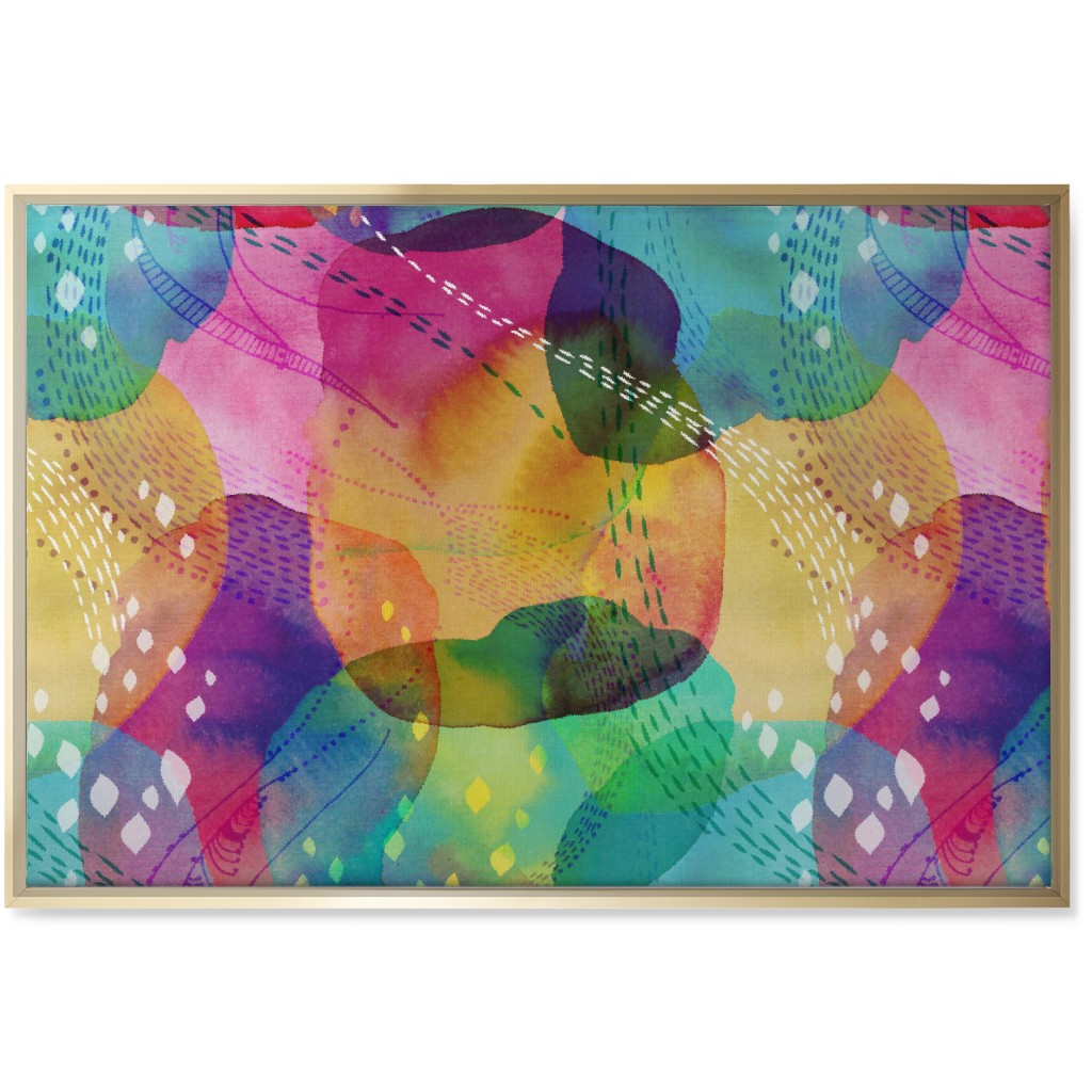 Daydreaming Wall Art, Gold, Single piece, Canvas, 24x36, Multicolor