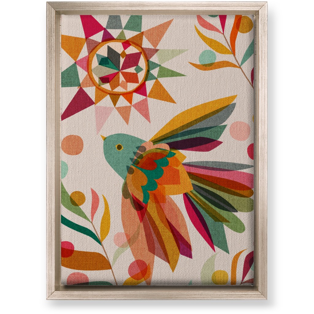 Joy, Hope and Peace - Multicolor Bird Wall Art, Metallic, Single piece, Canvas, 10x14, Multicolor