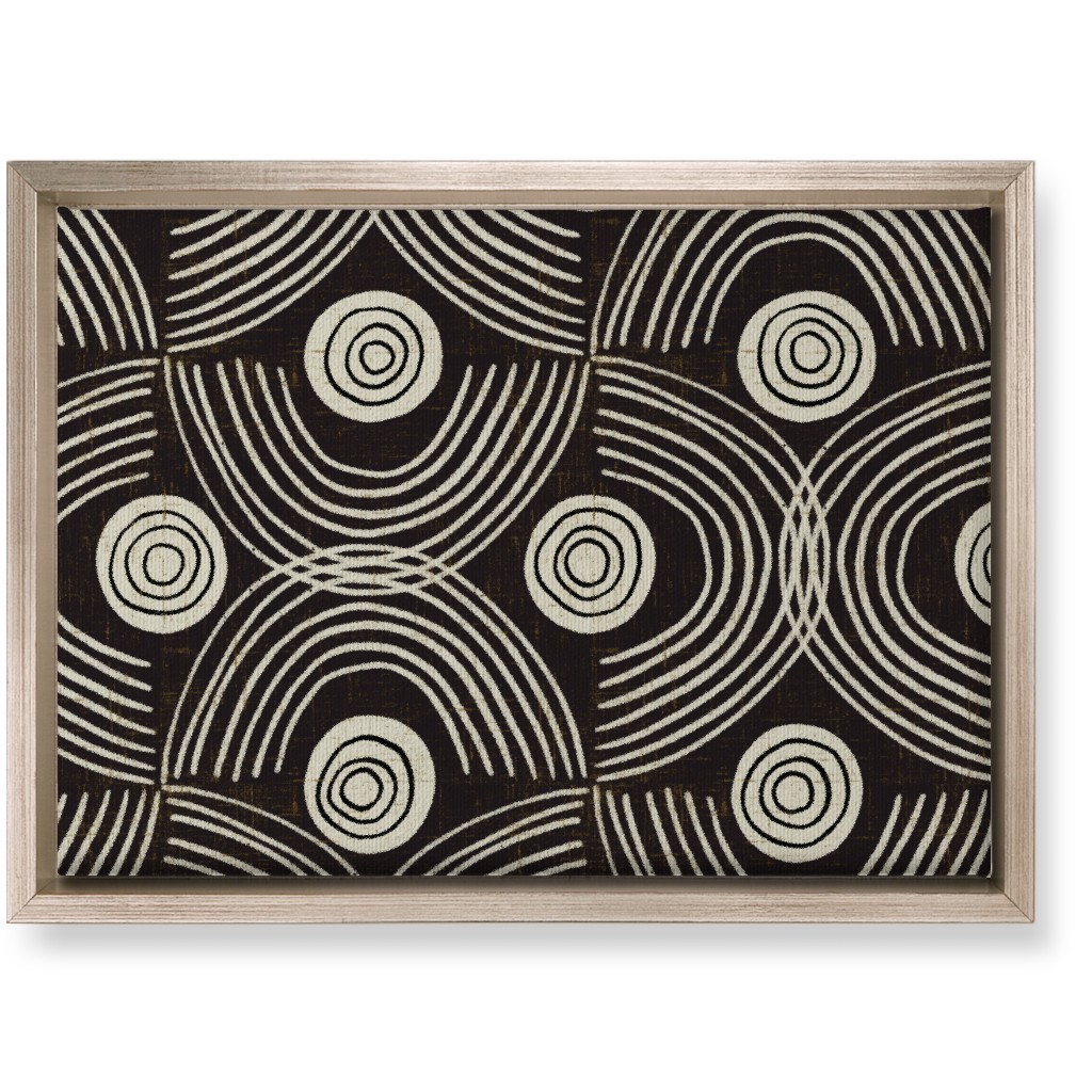 Open Ended - Black Wall Art, Metallic, Single piece, Canvas, 10x14, Black, Black