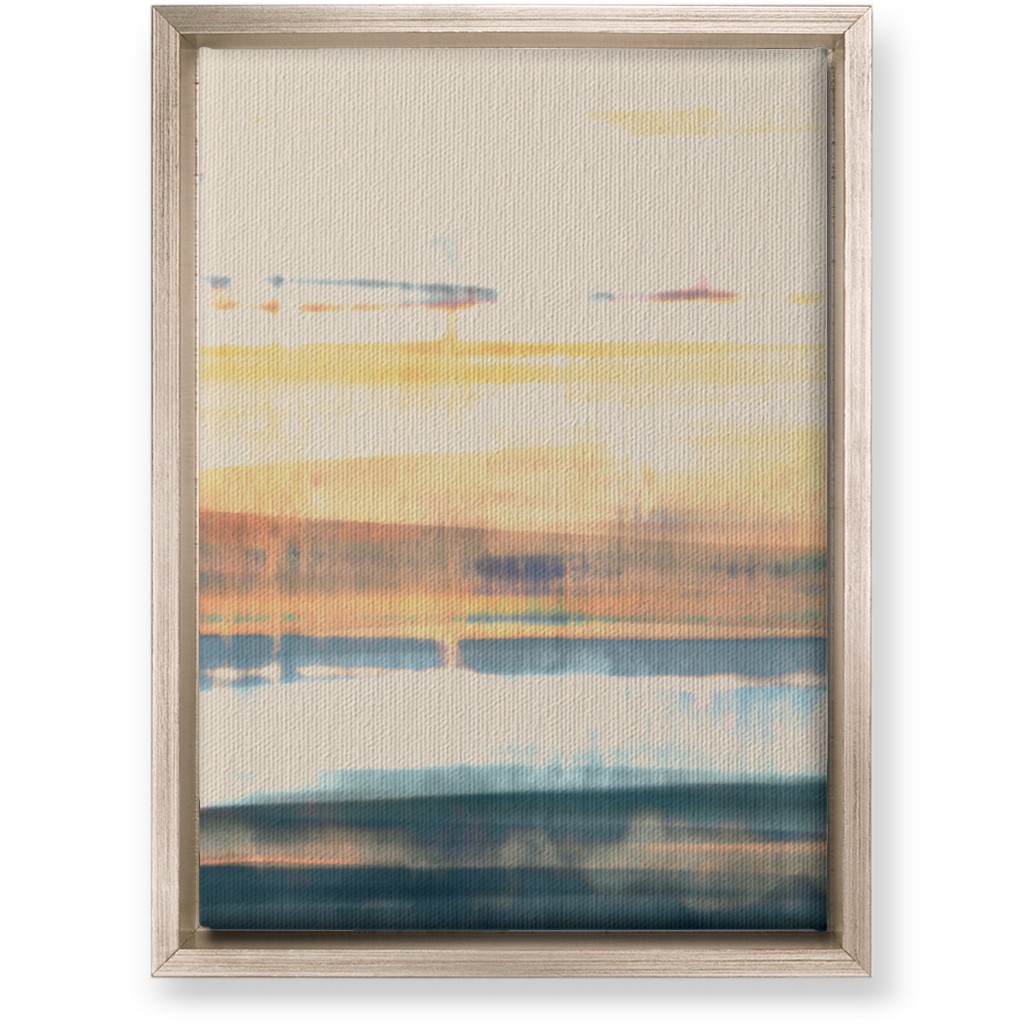 Industrial Landscape - Multi Wall Art, Metallic, Single piece, Canvas, 10x14, Multicolor