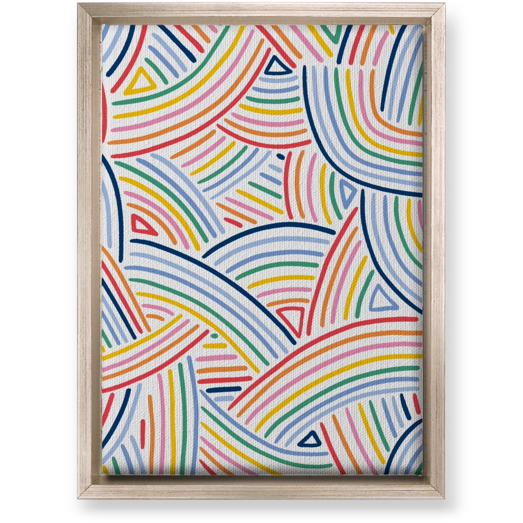 Rainbows Wall Art, Metallic, Single piece, Canvas, 10x14, Multicolor
