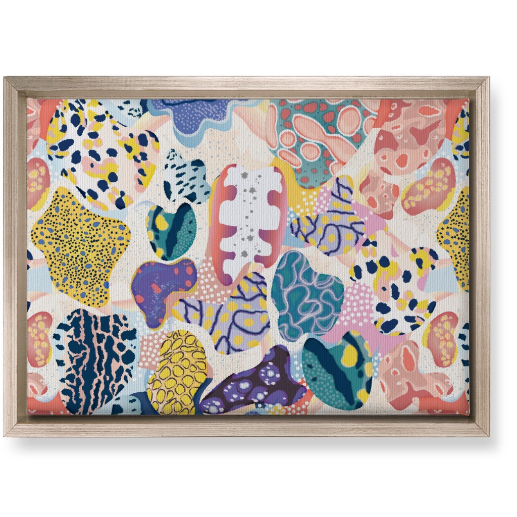 Sea Slug Animal Print - Multi Wall Art, Metallic, Single piece, Canvas, 10x14, Multicolor