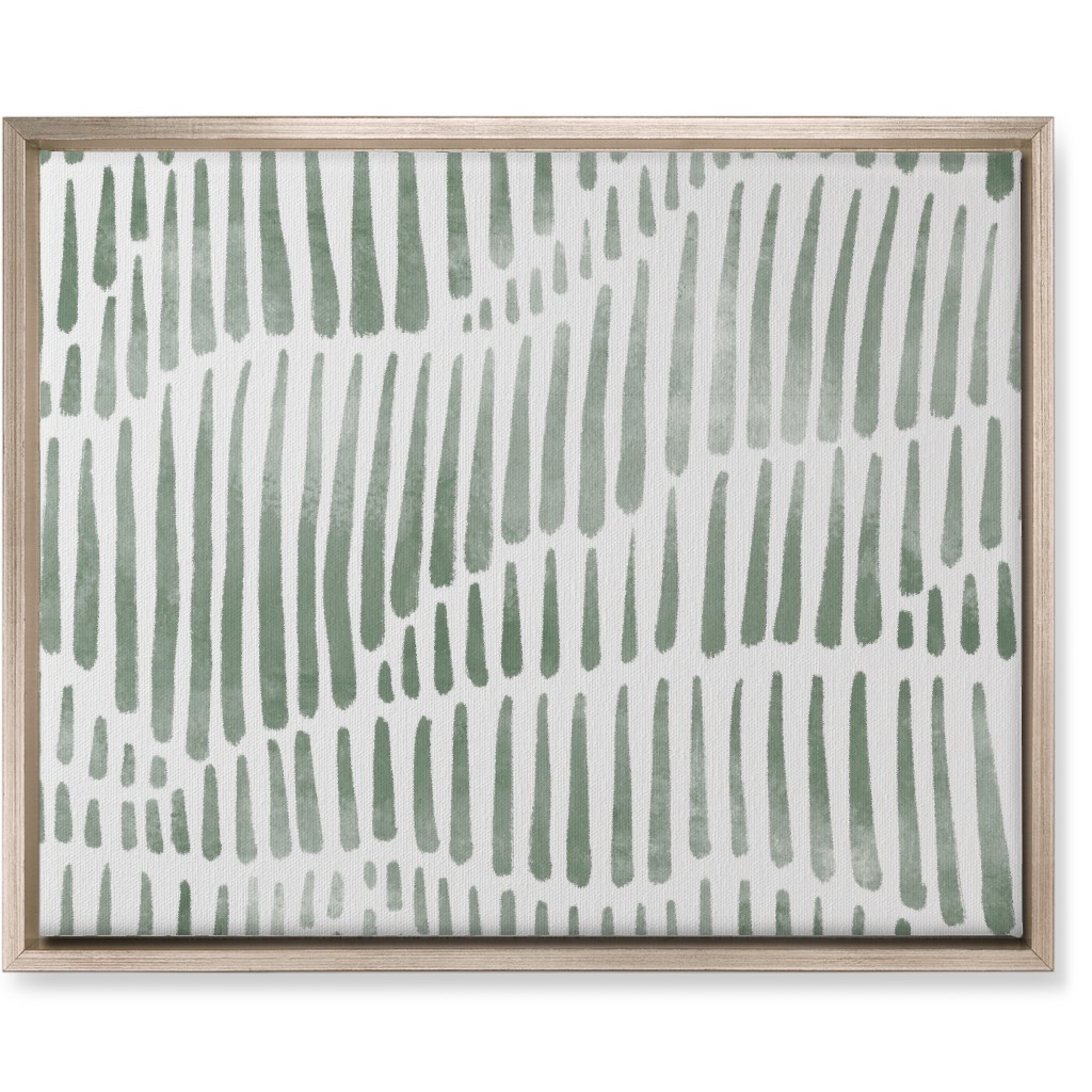 Appalachia - Olive Wall Art, Metallic, Single piece, Canvas, 16x20, Green, Classic Green