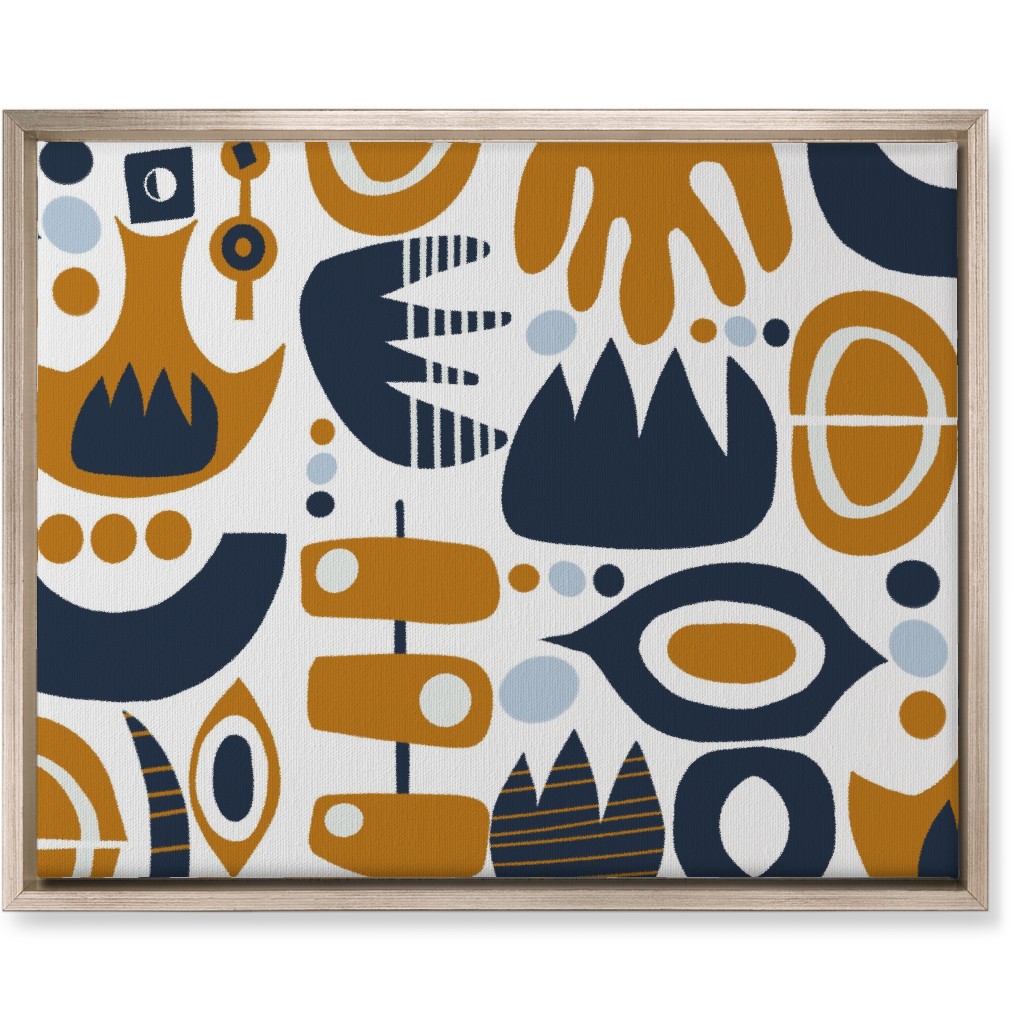 Bold Plant Wall Art, Metallic, Single piece, Canvas, 16x20, Multicolor