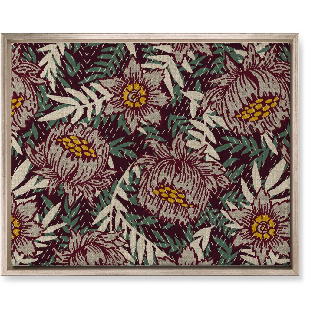 Stella Poppy - Multi Wall Art, Metallic, Single piece, Canvas, 16x20, Multicolor