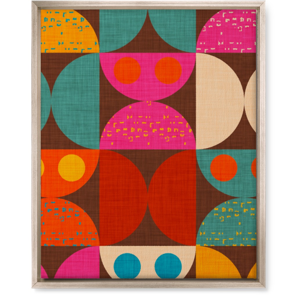 Mid Mod Owl - Multi Wall Art, Metallic, Single piece, Canvas, 16x20, Multicolor