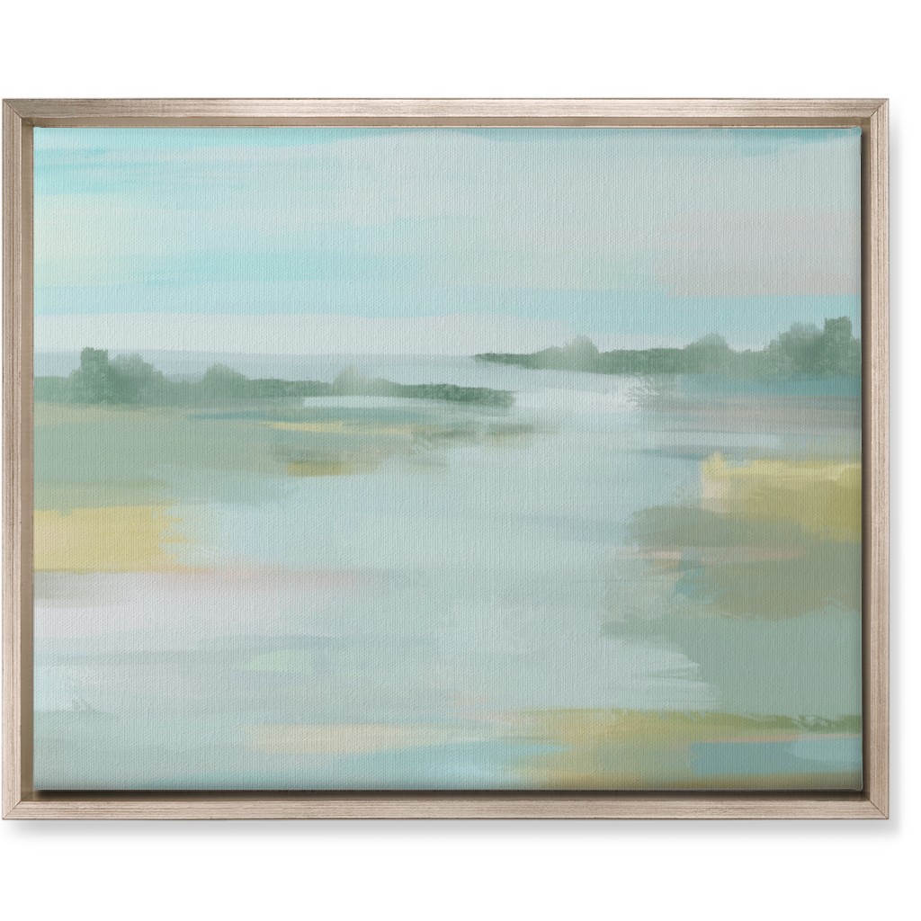 Tidewater Wall Art, Metallic, Single piece, Canvas, 16x20, Blue