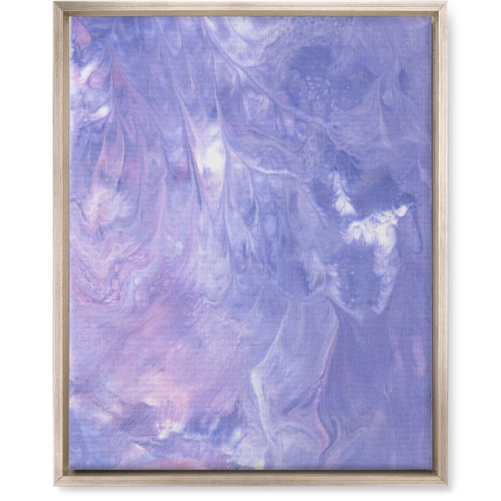Acrylic Pour Abstract - Purple Wall Art, Metallic, Single piece, Canvas, 16x20, Purple, Purple