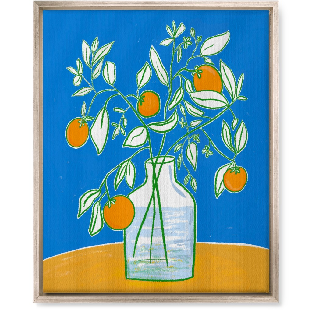 Fresh Squeezed - Multi Wall Art, Metallic, Single piece, Canvas, 16x20, Blue, True Blue