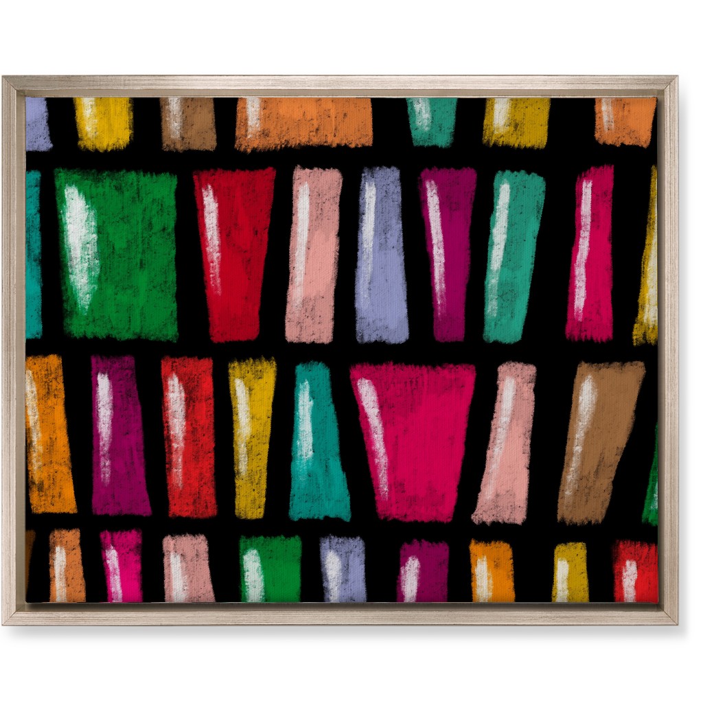 Stained Glass Abstract - Multi Wall Art, Metallic, Single piece, Canvas, 16x20, Multicolor