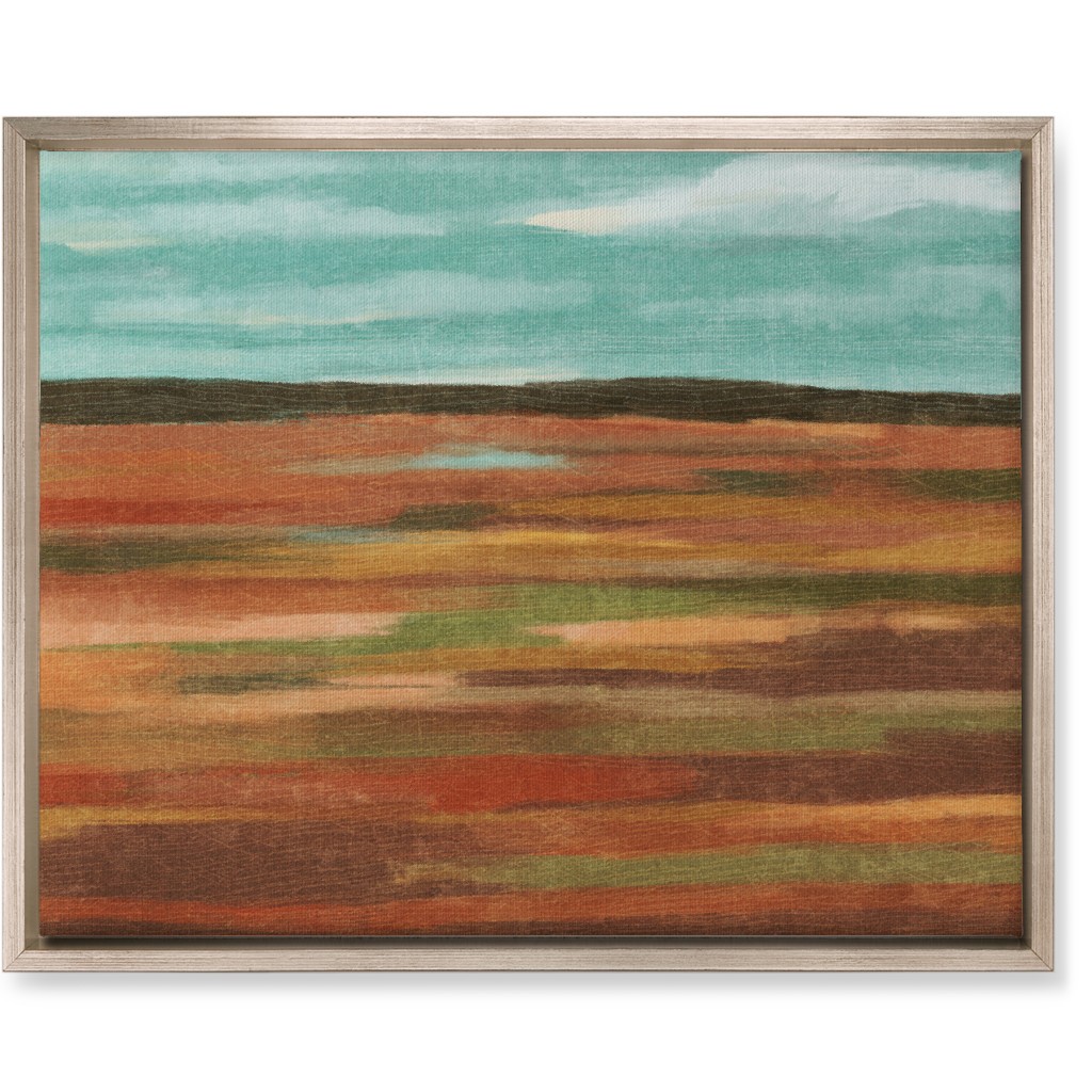 Autumn Fields Wall Art, Metallic, Single piece, Canvas, 16x20, Multicolor