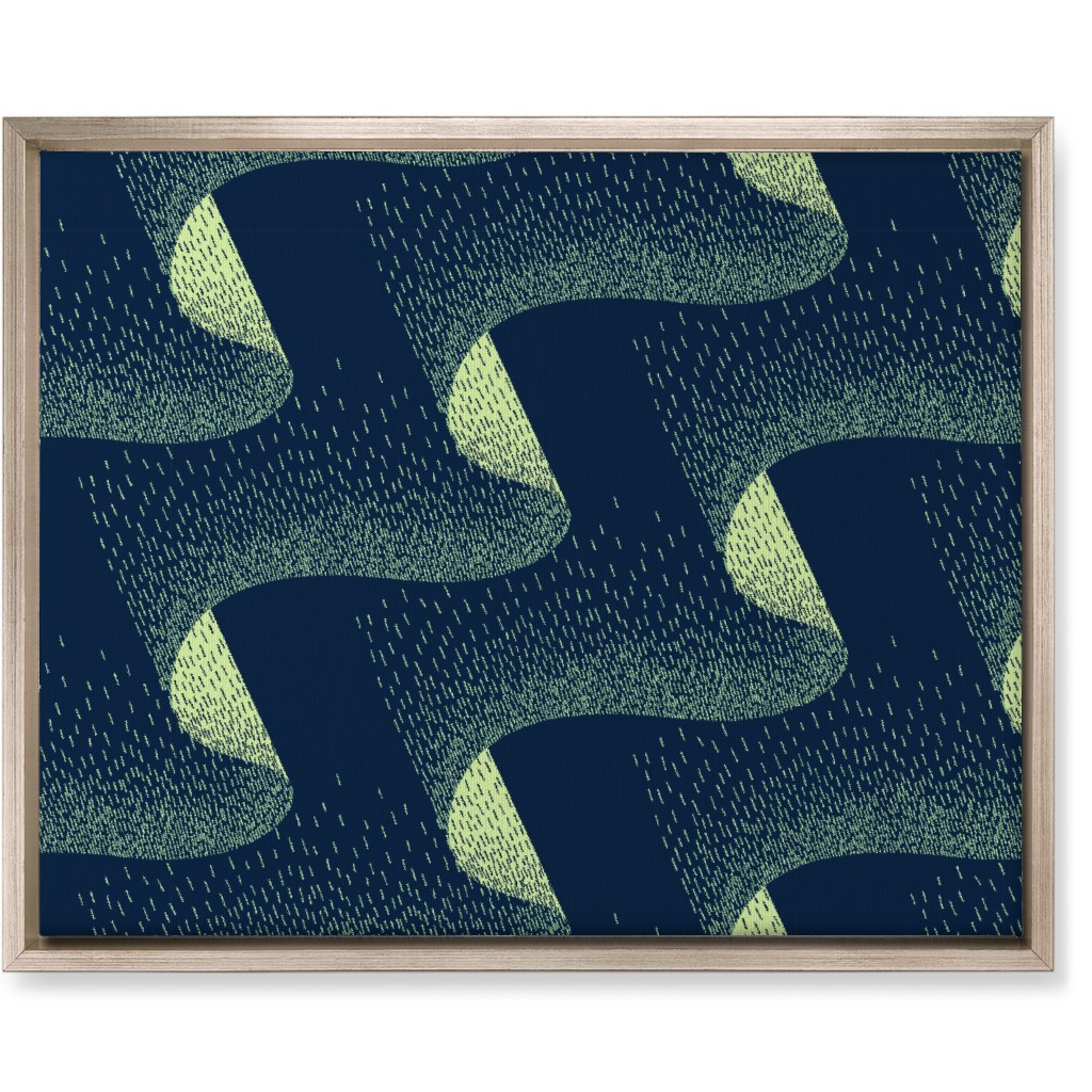 Aurora Wall Art, Metallic, Single piece, Canvas, 16x20, Blue, True Blue