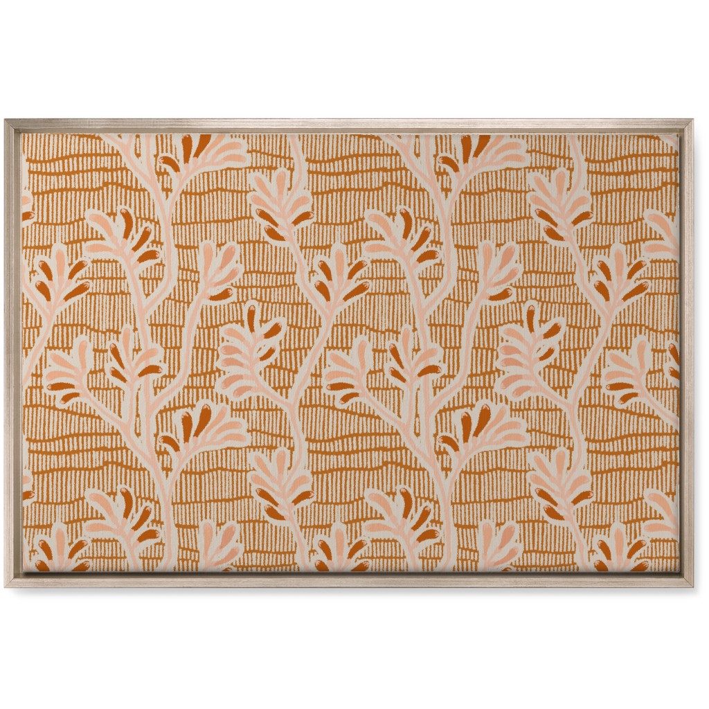 Kangaroo Paw - Floral Wall Art, Metallic, Single piece, Canvas, 20x30, Pink, Bright Pink