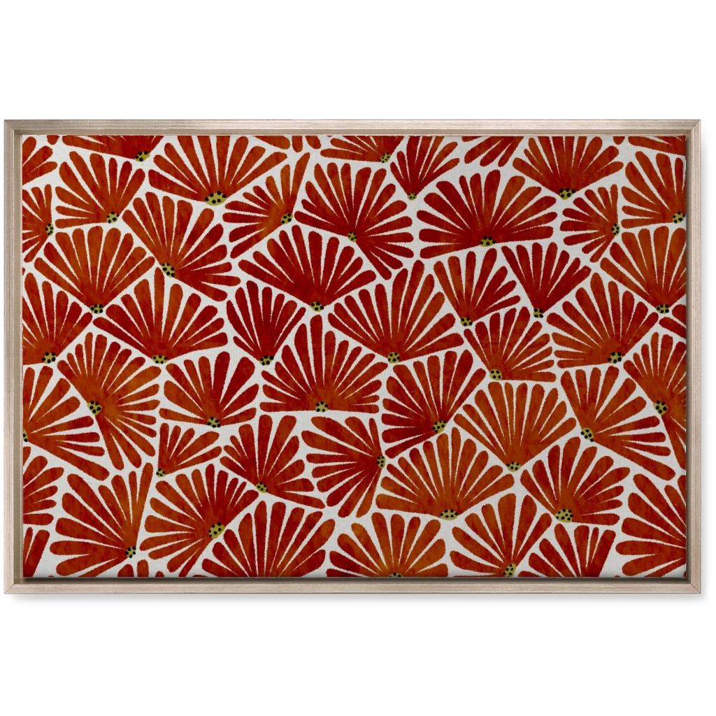 Solie Wall Art, Metallic, Single piece, Canvas, 20x30, Red