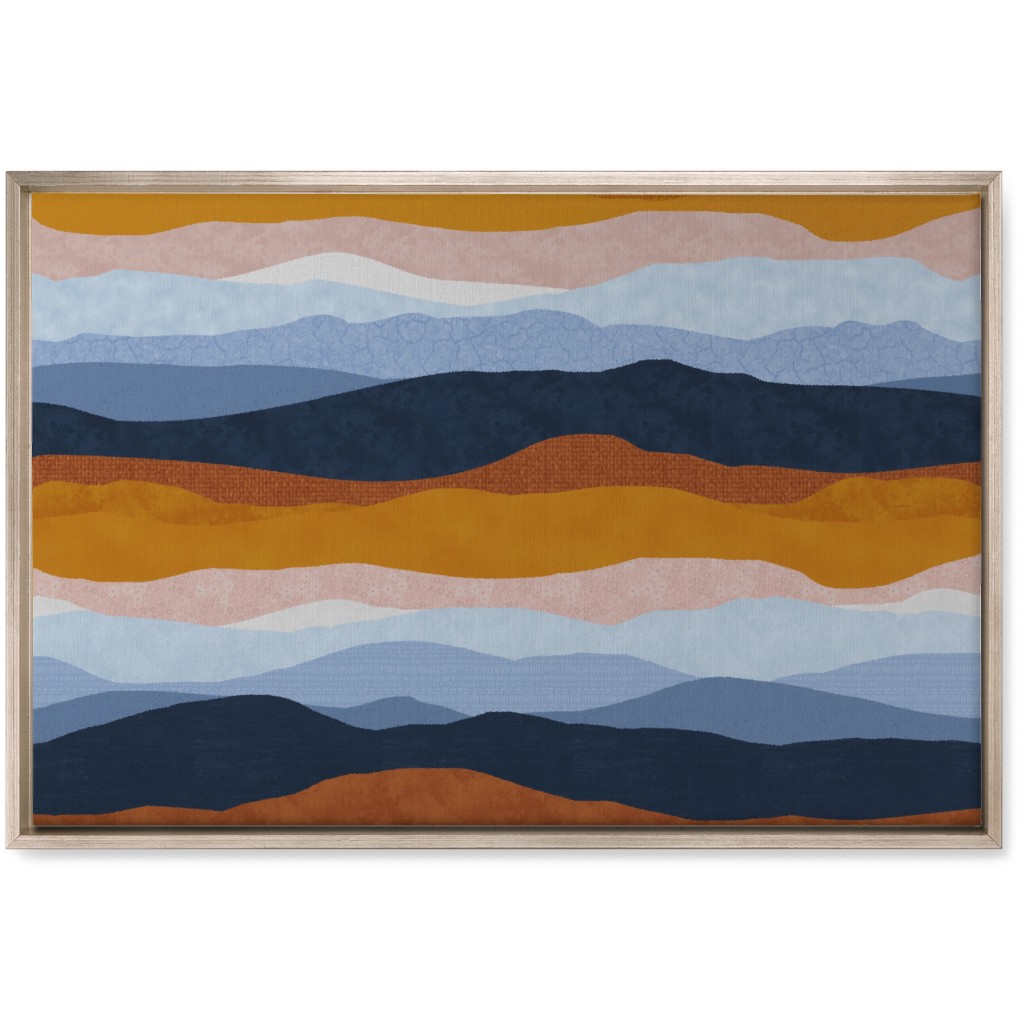 Desert Landscape Wall Art, Metallic, Single piece, Canvas, 20x30, Multicolor