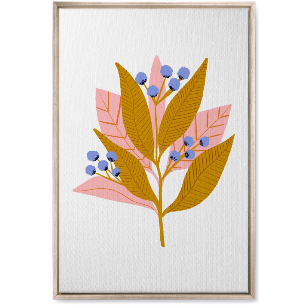 Structured Flower - Multi Wall Art, Metallic, Single piece, Canvas, 20x30, Multicolor