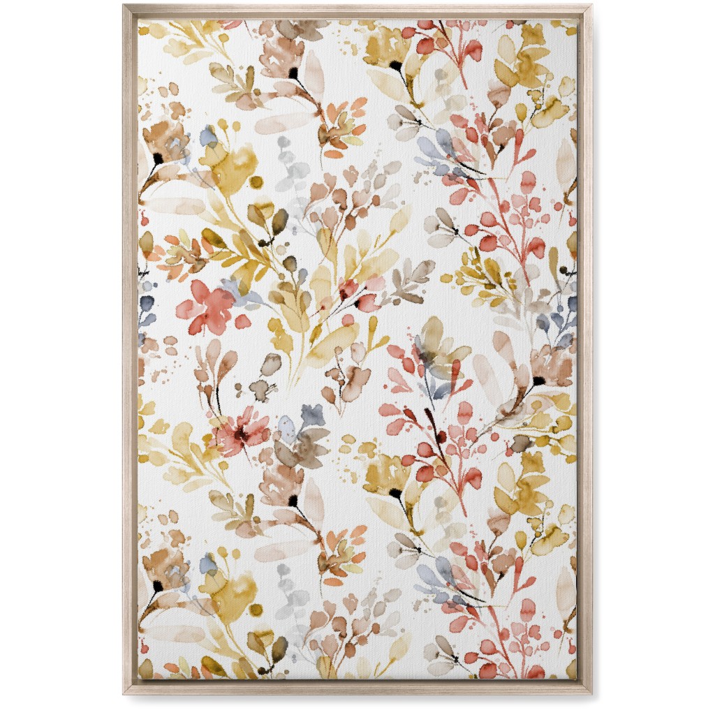 Wild Plants - Multi Wall Art, Metallic, Single piece, Canvas, 20x30, Multicolor