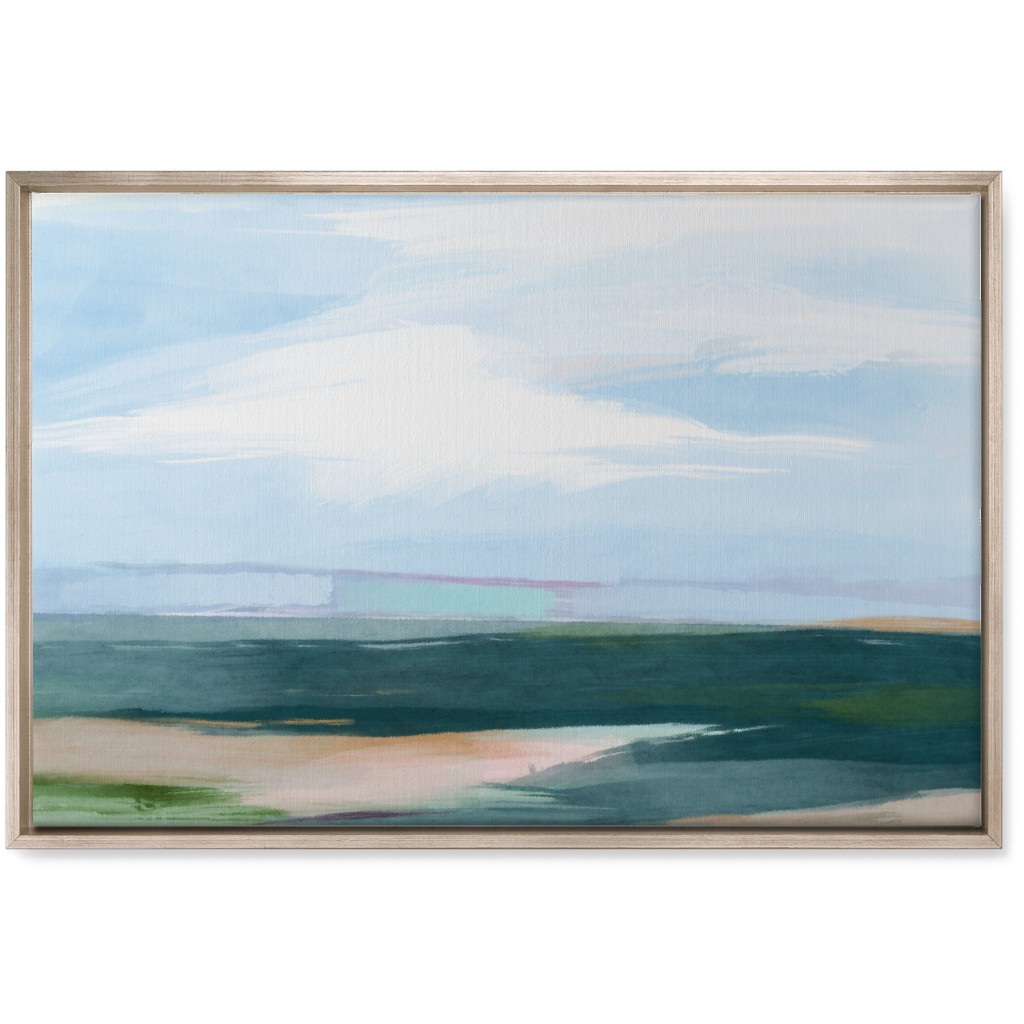 Big Sky Wall Art, Metallic, Single piece, Canvas, 20x30, Blue