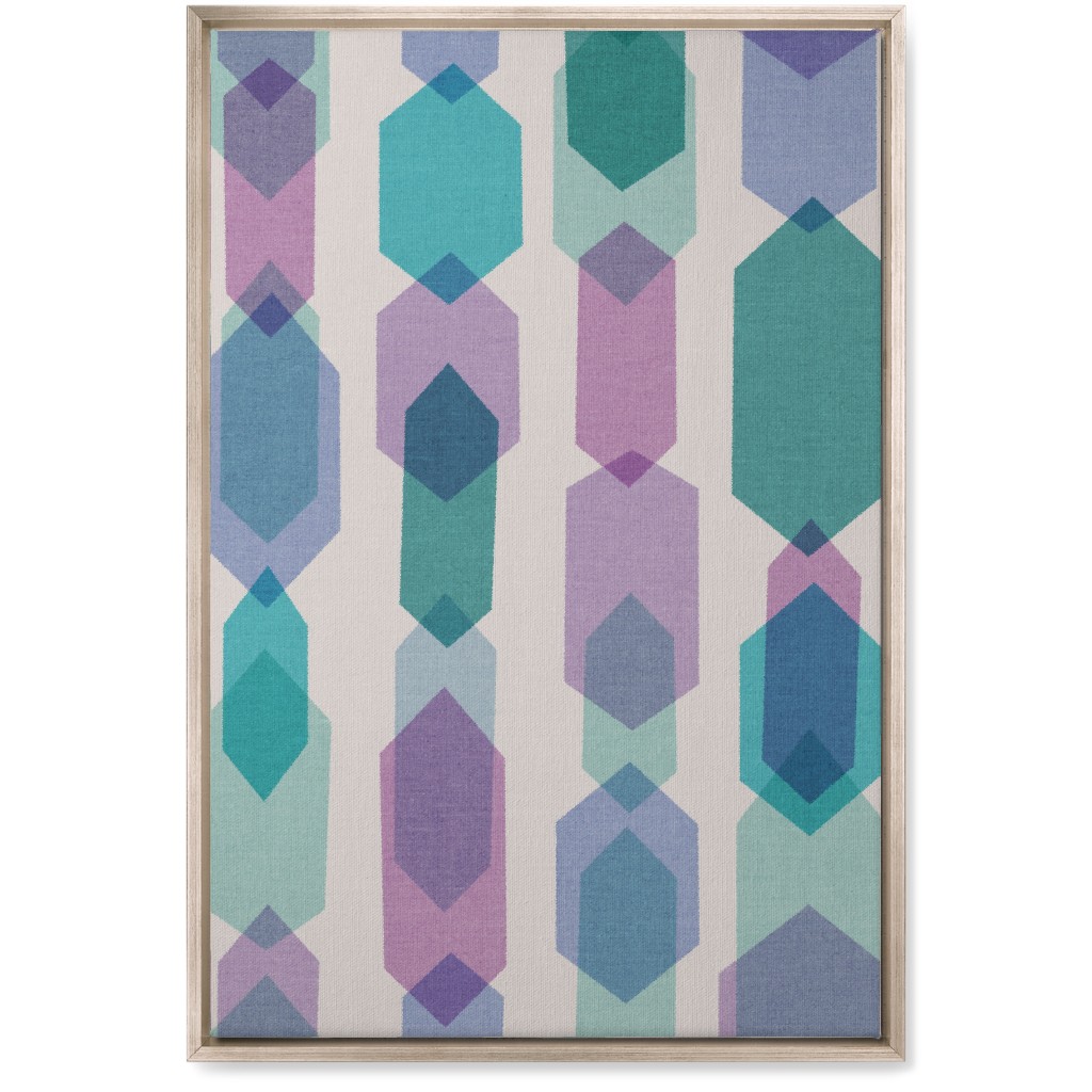 Elements Columns Wall Art, Metallic, Single piece, Canvas, 20x30, Green, Seascape