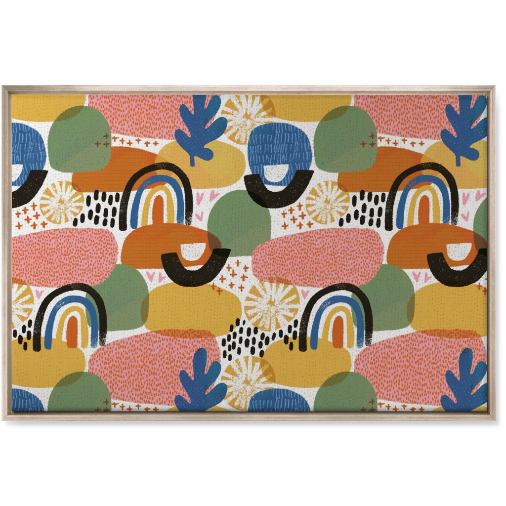 Safari Color Block Wall Art, Metallic, Single piece, Canvas, 24x36, Multicolor